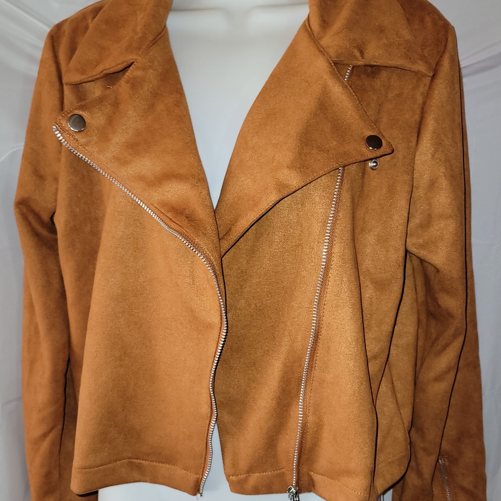 Women's Tan Suede Jacket